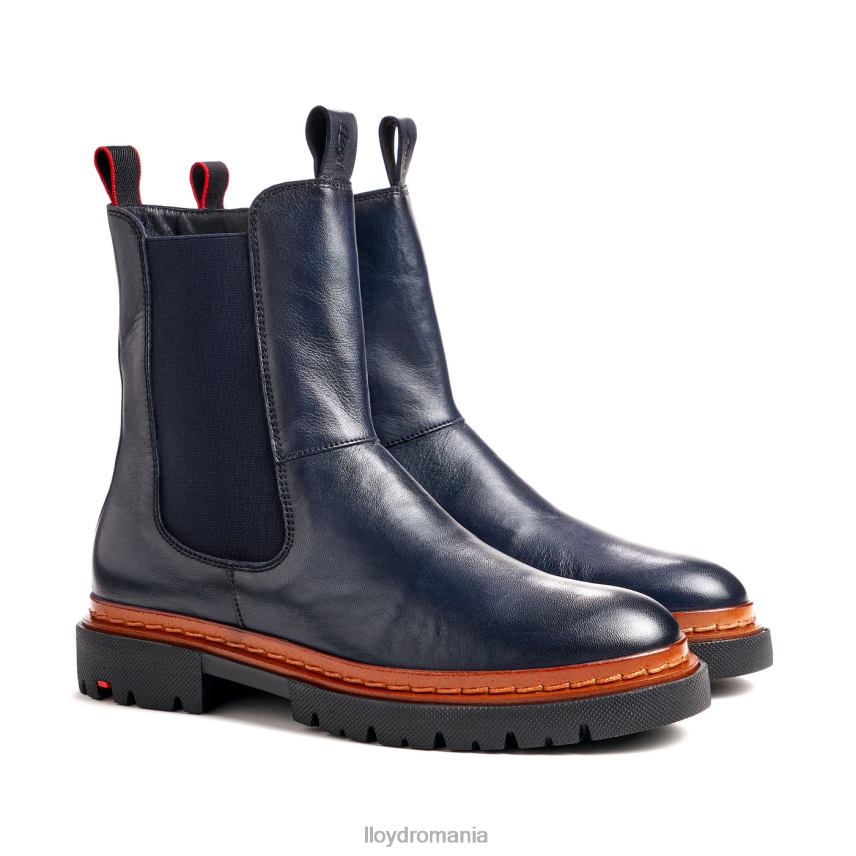 pantofi LLOYD botine din piele netedă cu talpă ușoară albastru femei 68260912