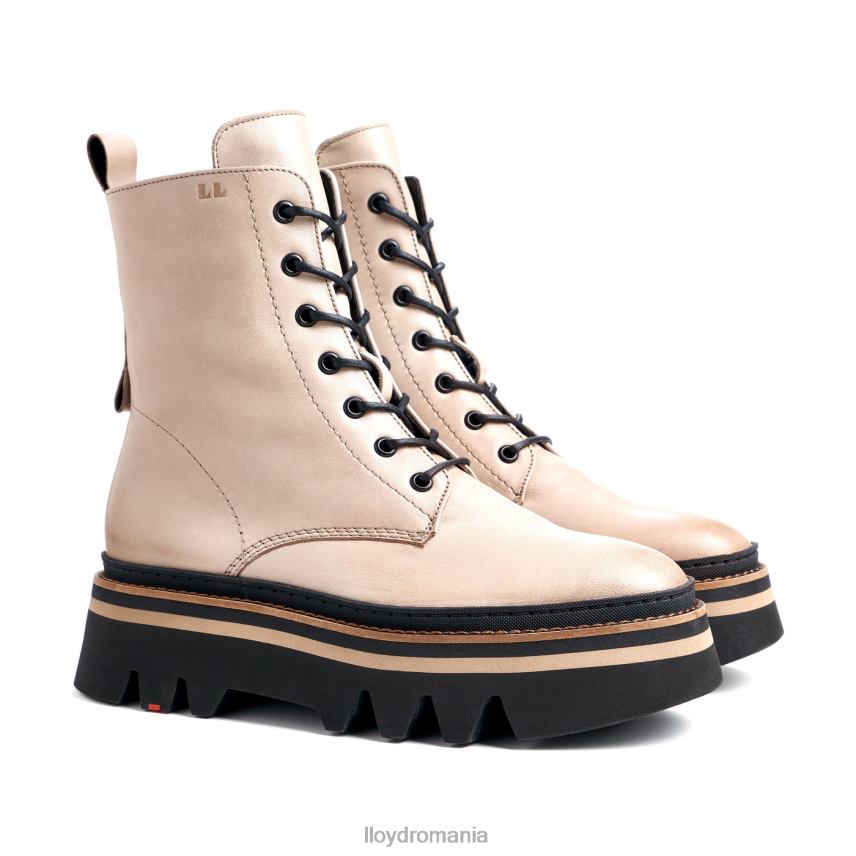 pantofi LLOYD botine din piele netedă cu talpă ușoară bej femei 68260916