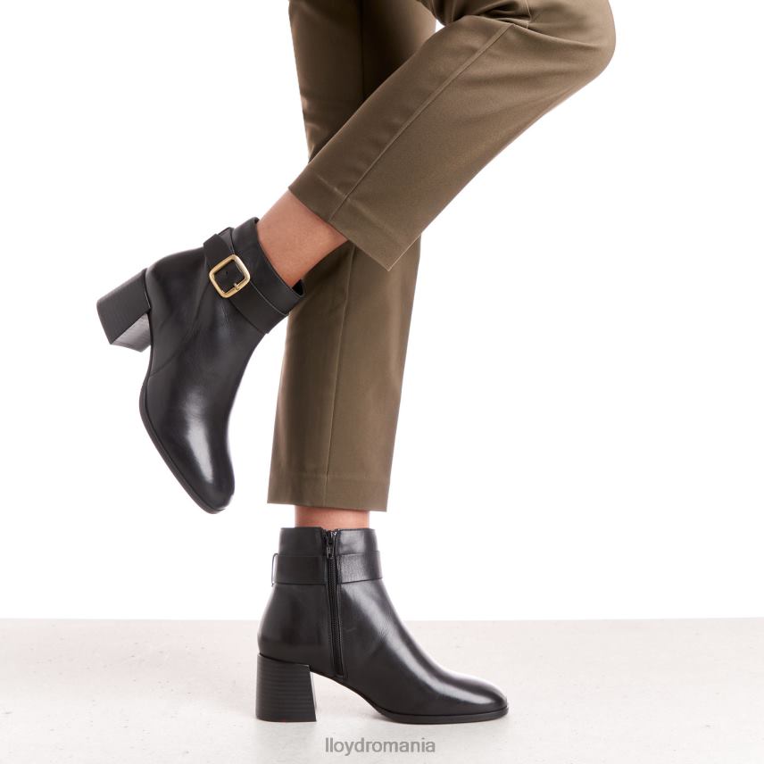 pantofi LLOYD botine din piele netedă negru femei 68260978