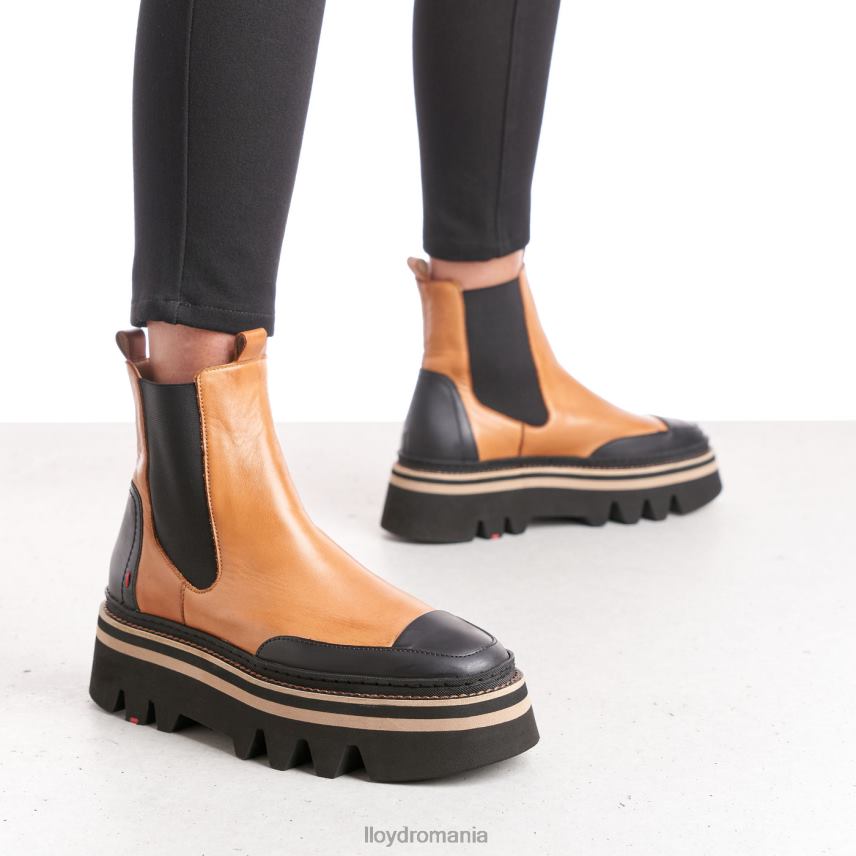 pantofi LLOYD botine slip-on cu talpă de cauciuc maro femei 68260943