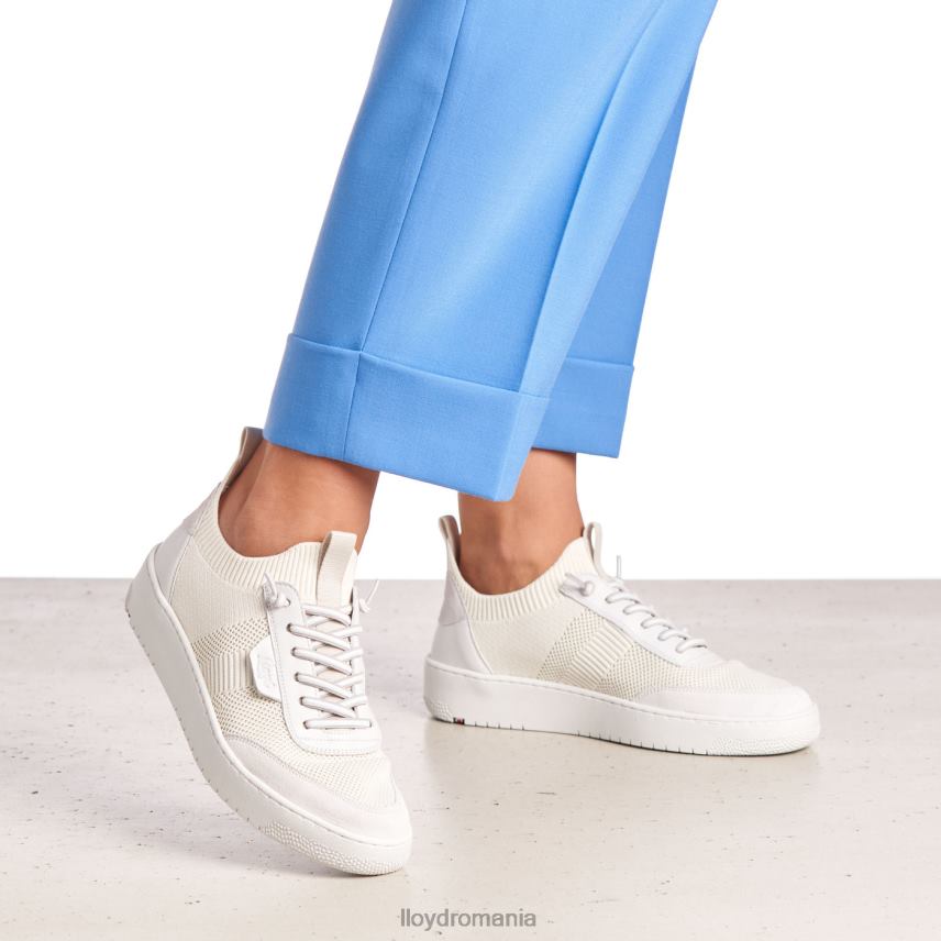 pantofi LLOYD pantofi sport din piele netedă alb femei 68260806