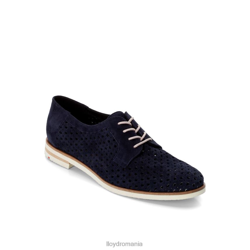 pantofi LLOYD Jumătate de pantofi cu șireturi din piele intoarsa albastru femei 682601182