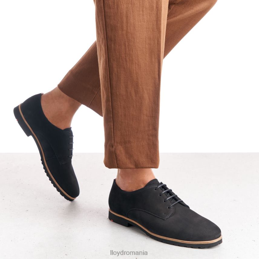 pantofi LLOYD jumătăți de pantofi din dantelă din piele negru femei 682601071