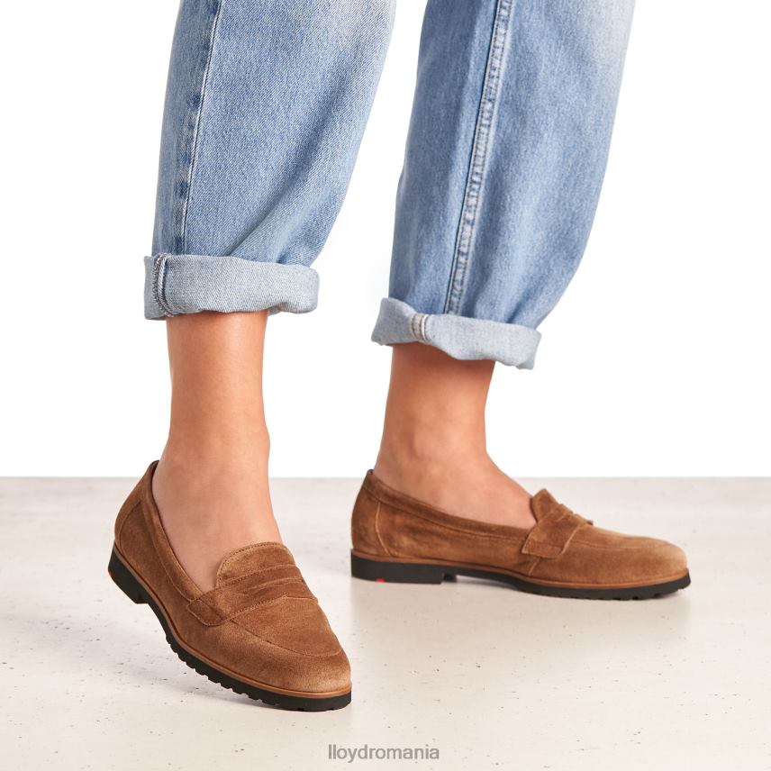 pantofi LLOYD aluneca pe papuc de piele maro femei 682601148
