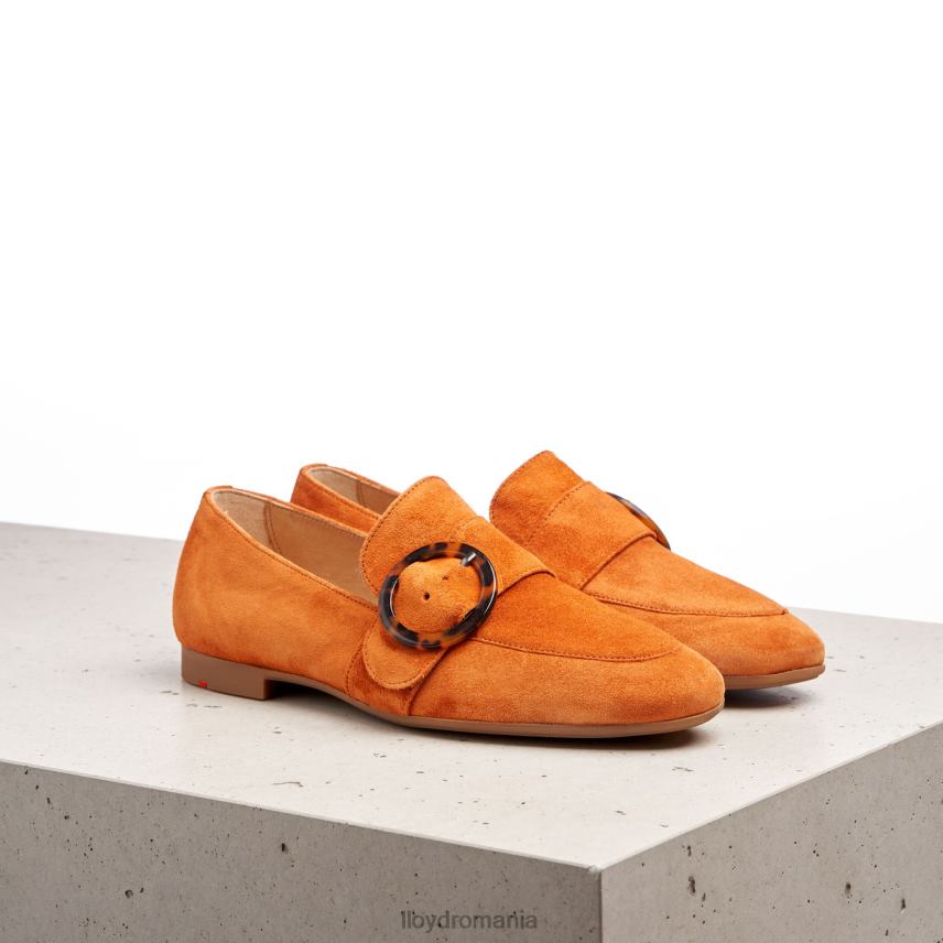 pantofi LLOYD aluneca pe papuc de piele roșu femei 682601140