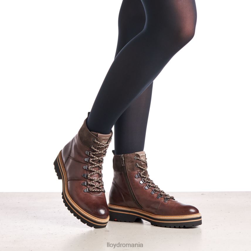pantofi LLOYD Botine din piele cu talpă extralight maro femei 682601003