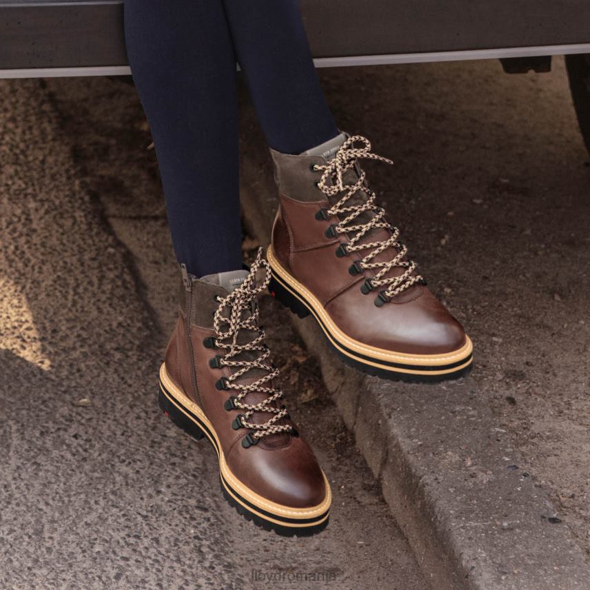 pantofi LLOYD Botine din piele cu talpă extralight maro femei 682601003