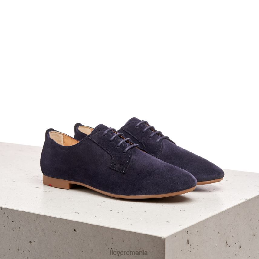 pantofi LLOYD Jumătate de pantofi cu șireturi din piele intoarsa albastru femei 682601188