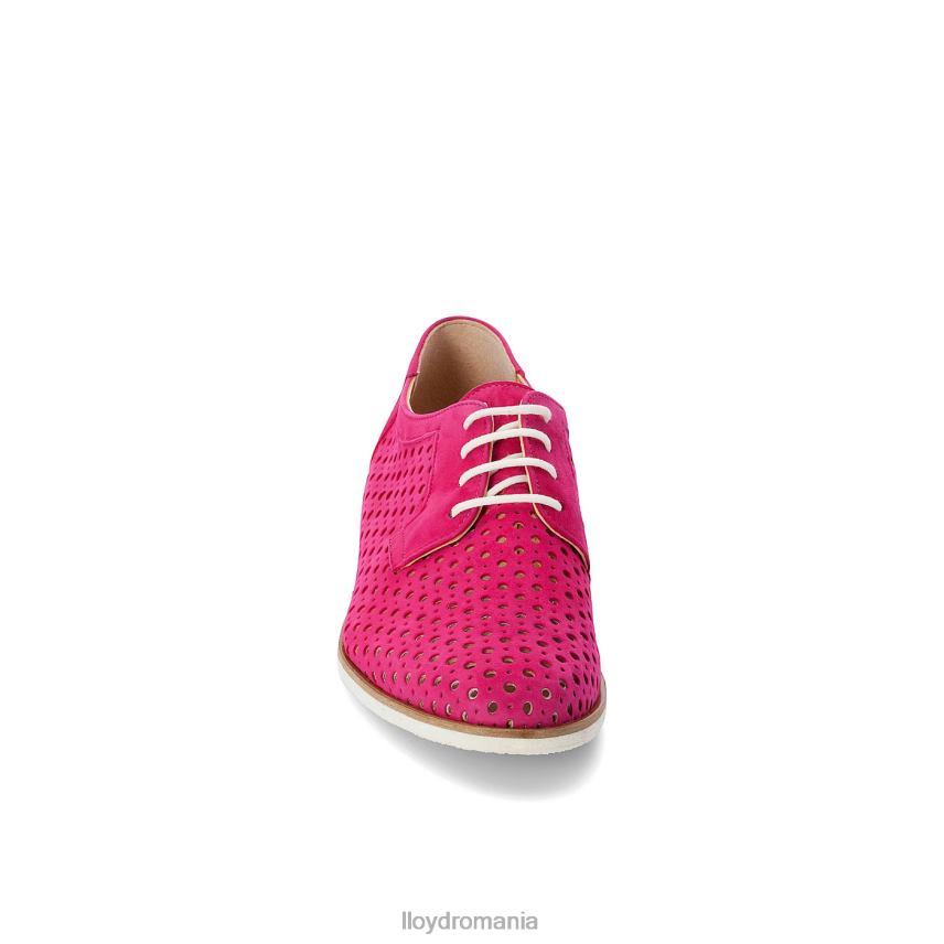 pantofi LLOYD Jumătate de pantofi cu șireturi din piele intoarsa roșu femei 682601359