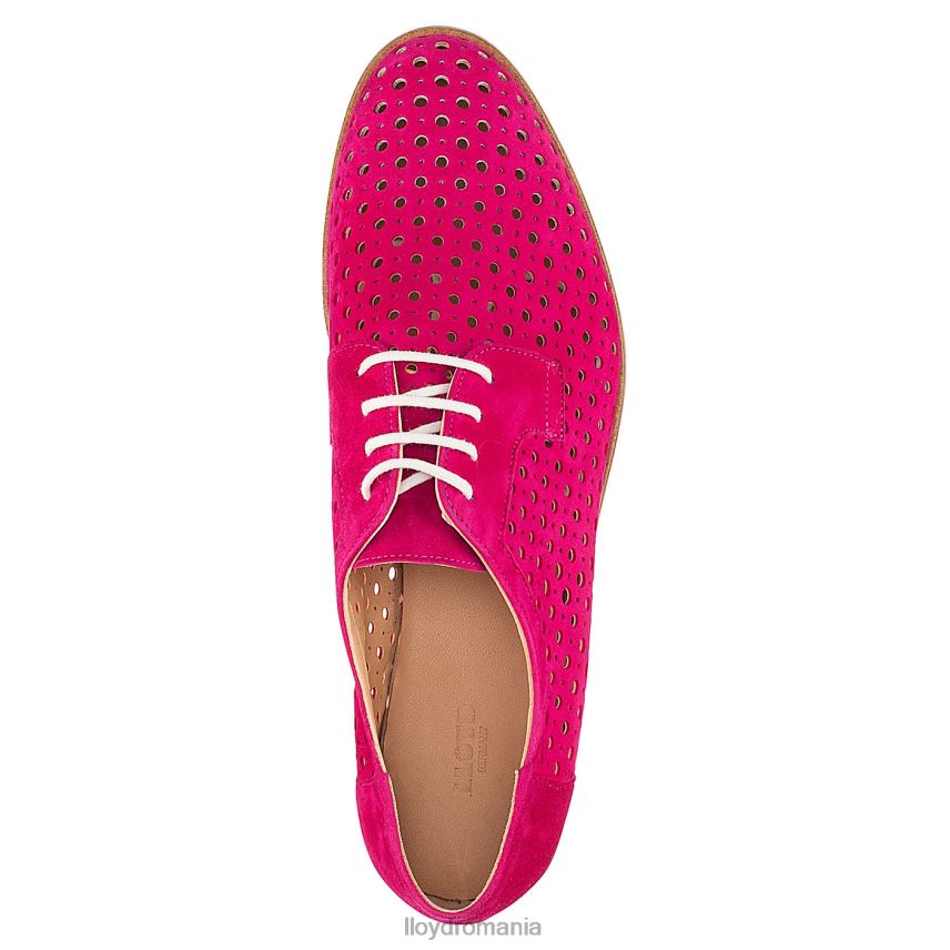 pantofi LLOYD Jumătate de pantofi cu șireturi din piele intoarsa roșu femei 682601359