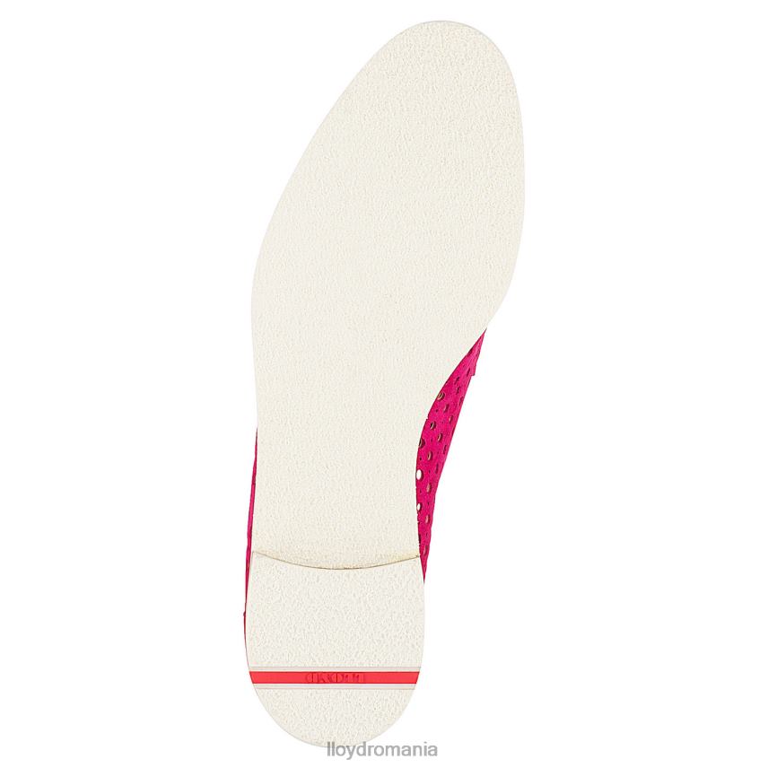 pantofi LLOYD Jumătate de pantofi cu șireturi din piele intoarsa roșu femei 682601359