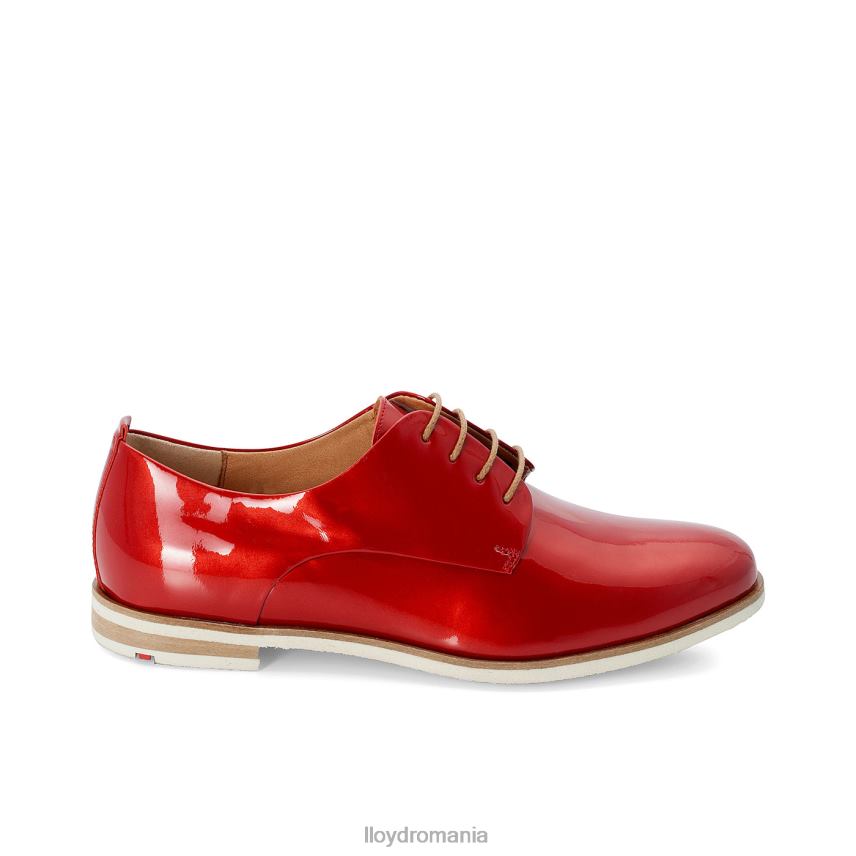 pantofi LLOYD Jumătate pantofi cu șireturi patentate roșu femei 682601102