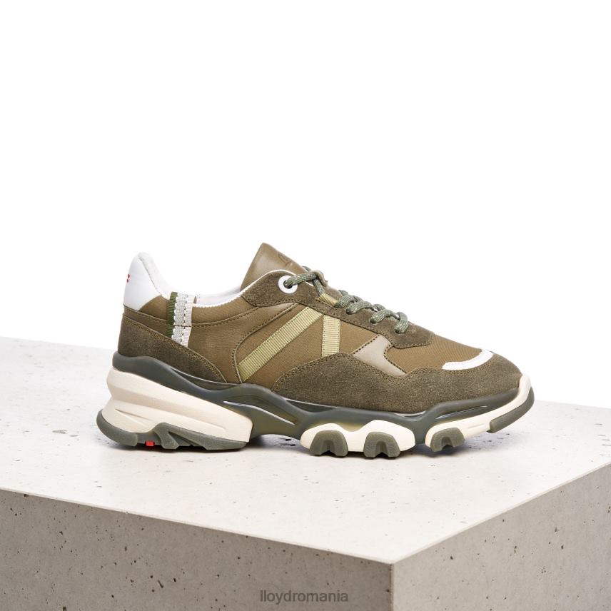 pantofi LLOYD adidasi din piele intoarsa verde femei 68260802