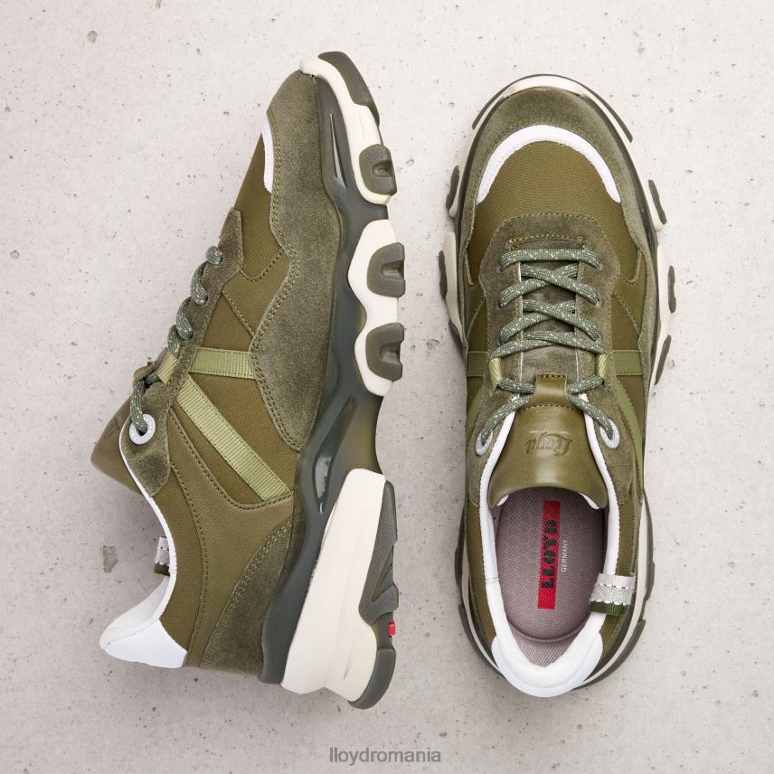 pantofi LLOYD adidasi din piele intoarsa verde femei 68260802