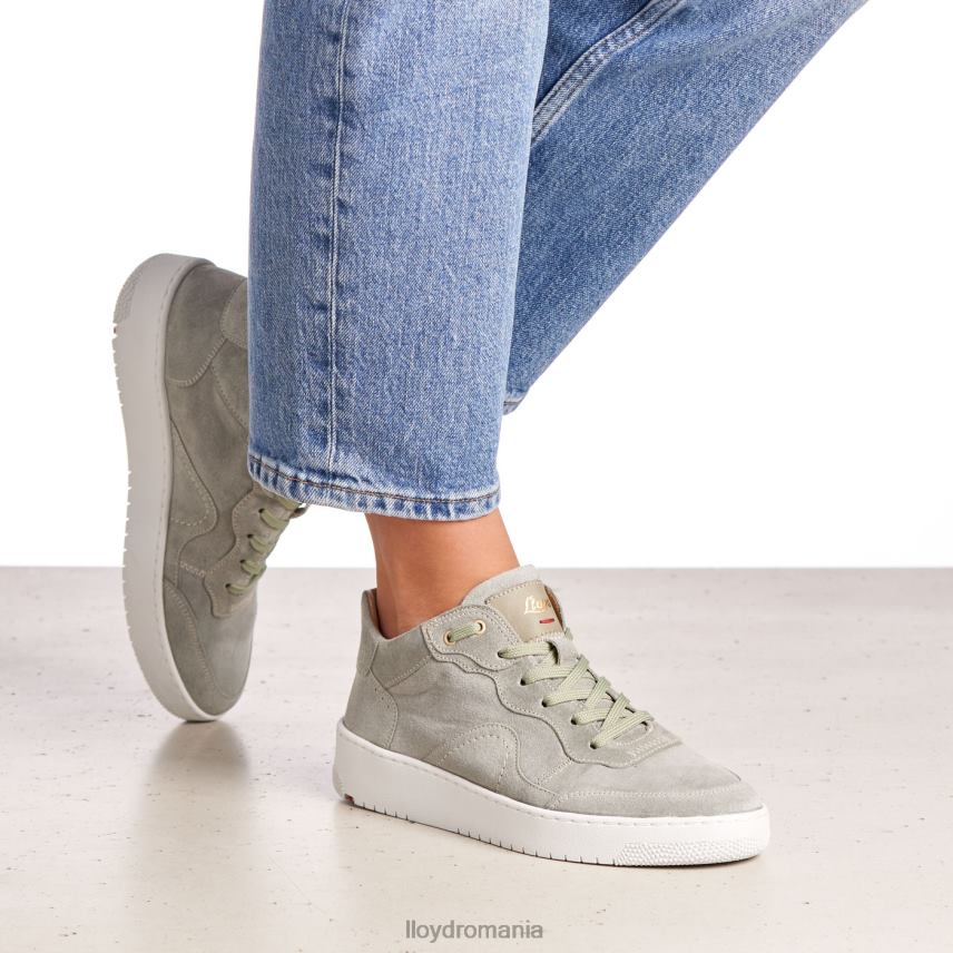 pantofi LLOYD adidasi din piele intoarsa verde femei 68260841