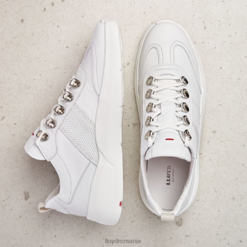 pantofi LLOYD adidași din piele alb femei 68260790