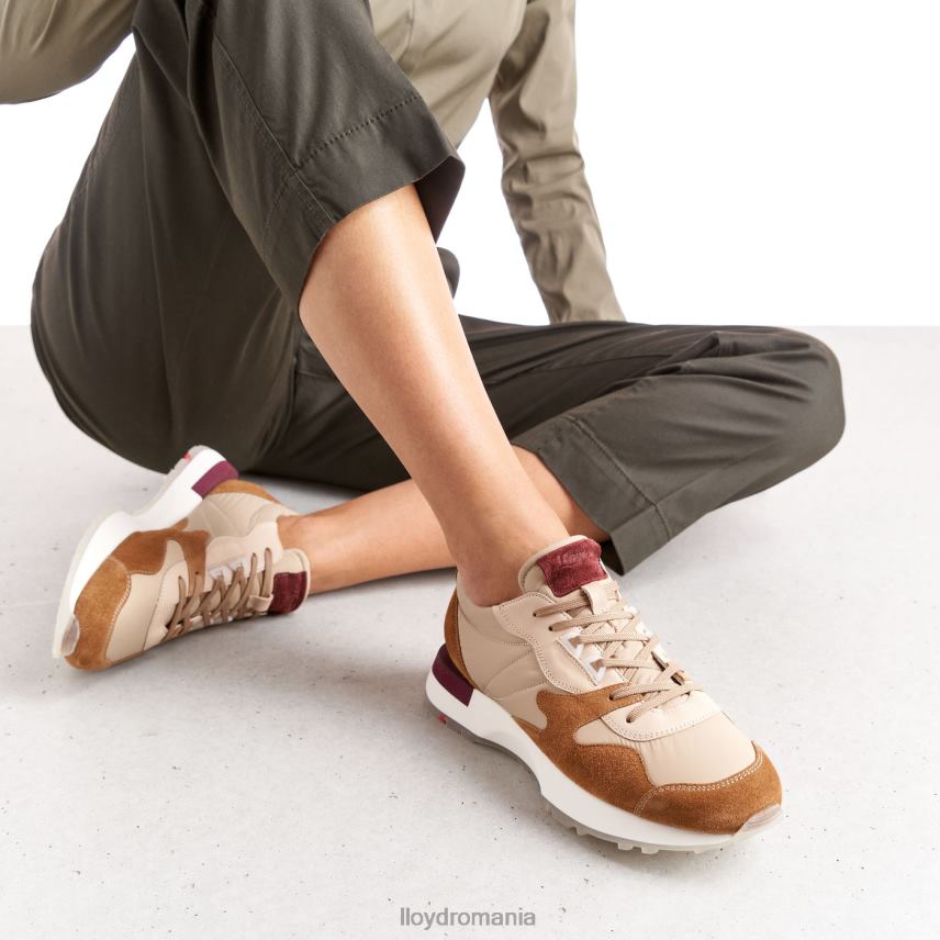 pantofi LLOYD adidași din piele de oaie combinate femei 68260820