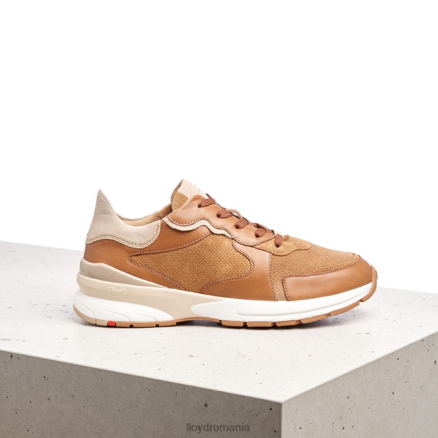 pantofi LLOYD adidași din piele de oaie maro femei 68260804