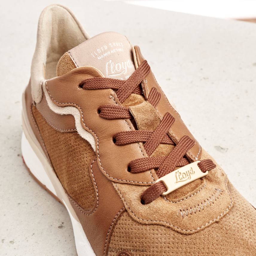 pantofi LLOYD adidași din piele de oaie maro femei 68260804