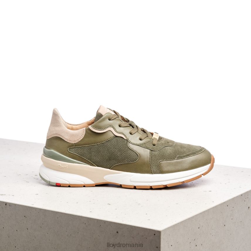 pantofi LLOYD adidași din piele de oaie verde femei 68260817