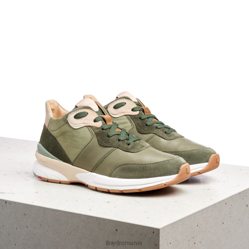 pantofi LLOYD adidași din piele verde femei 68260767