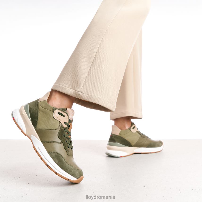 pantofi LLOYD adidași din piele verde femei 68260767