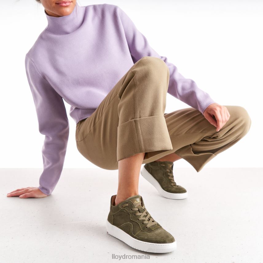 pantofi LLOYD adidași din piele verde femei 68260768