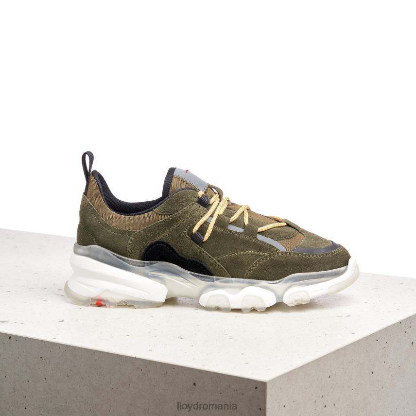 pantofi LLOYD adidași din piele verde femei 68260780