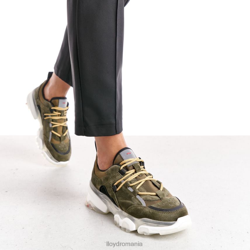 pantofi LLOYD adidași din piele verde femei 68260780