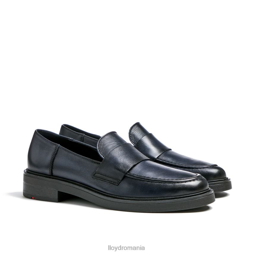 pantofi LLOYD aluneca pe papuc de piele albastru femei 682601108