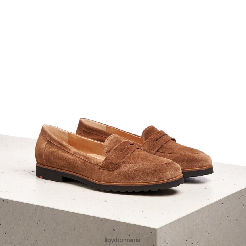 pantofi LLOYD aluneca pe papuc de piele maro femei 682601148