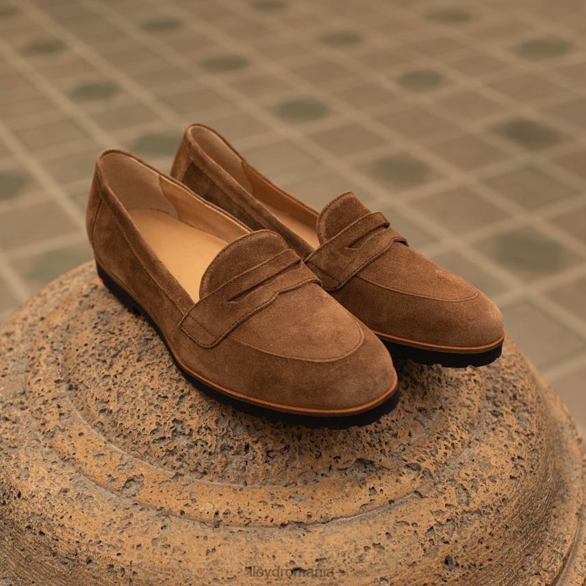 pantofi LLOYD aluneca pe papuc de piele maro femei 682601148