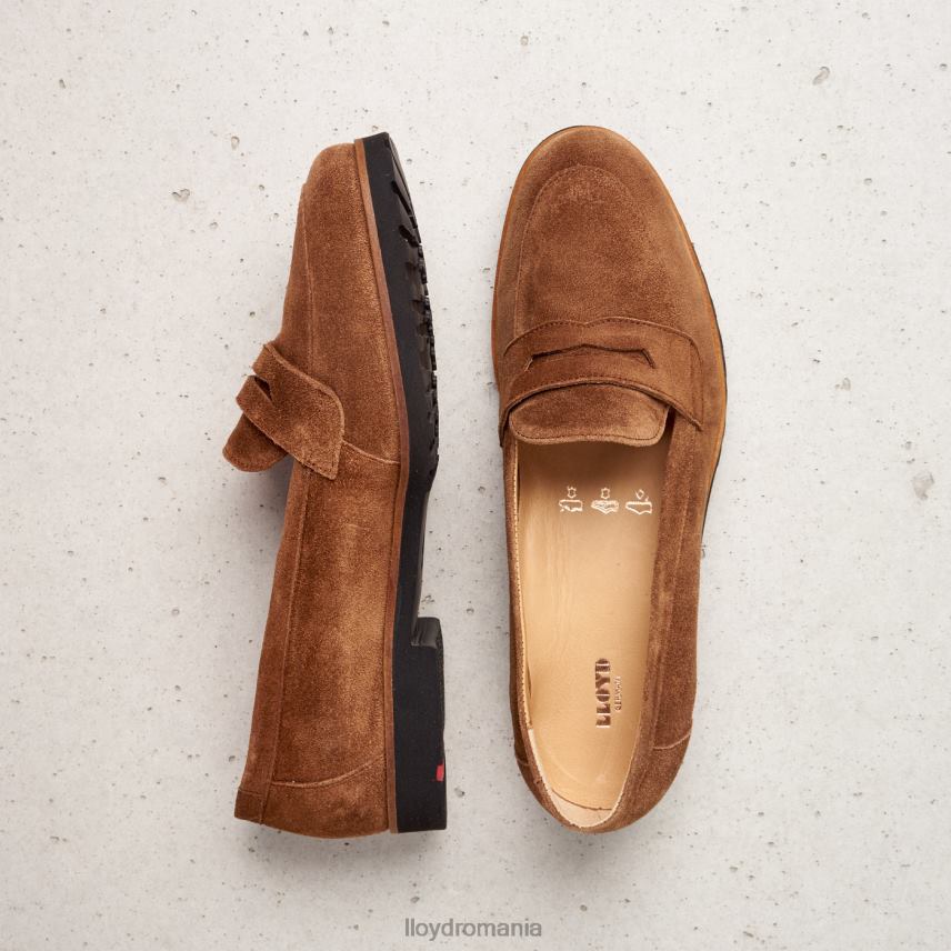 pantofi LLOYD aluneca pe papuc de piele maro femei 682601148