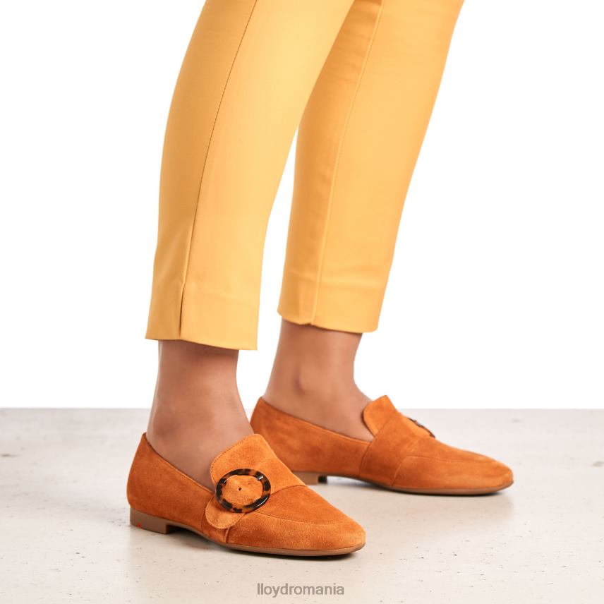 pantofi LLOYD aluneca pe papuc de piele roșu femei 682601140