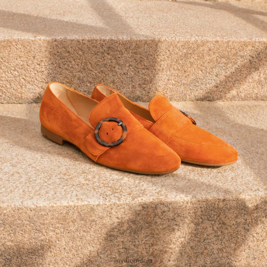 pantofi LLOYD aluneca pe papuc de piele roșu femei 682601140