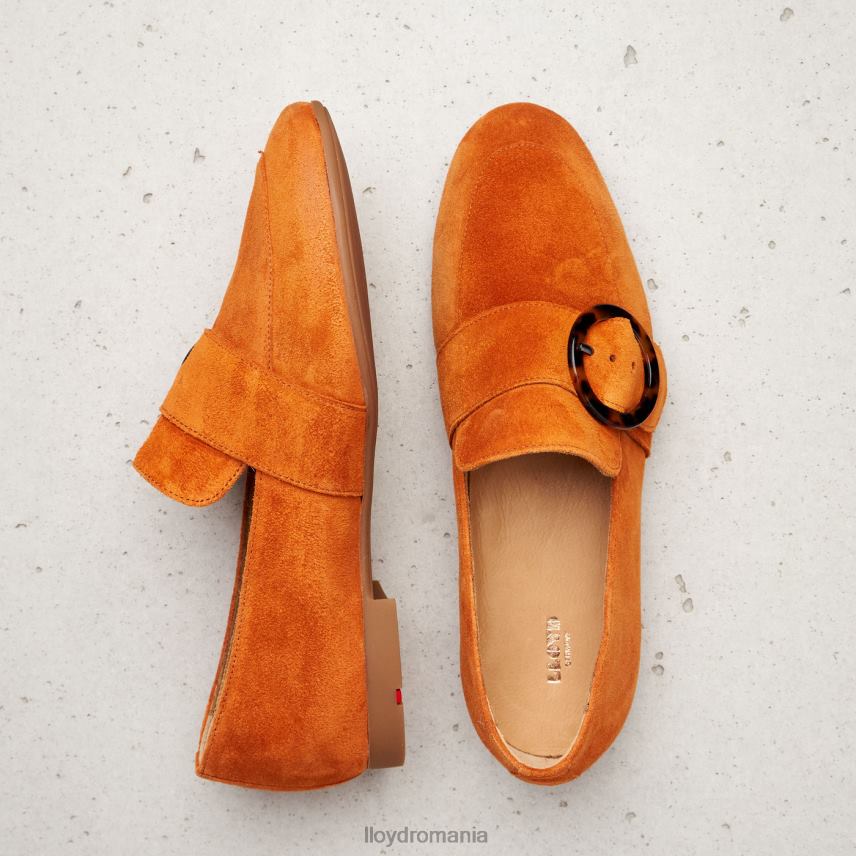 pantofi LLOYD aluneca pe papuc de piele roșu femei 682601140