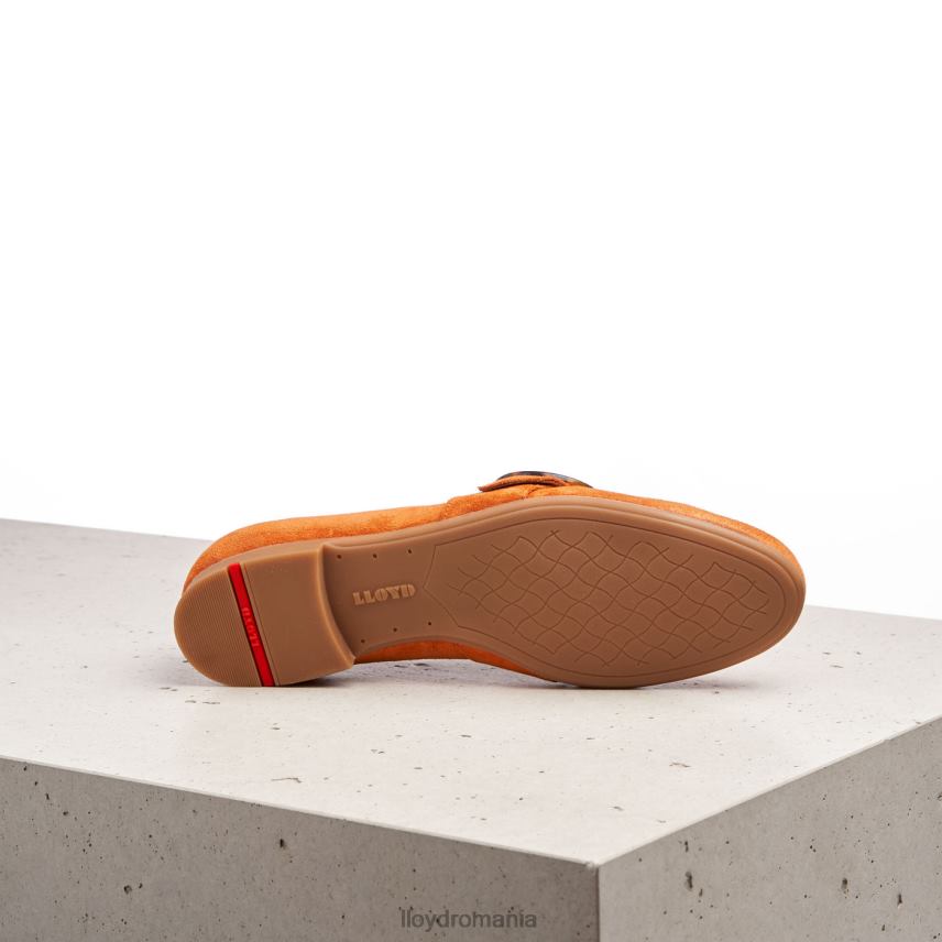 pantofi LLOYD aluneca pe papuc de piele roșu femei 682601140