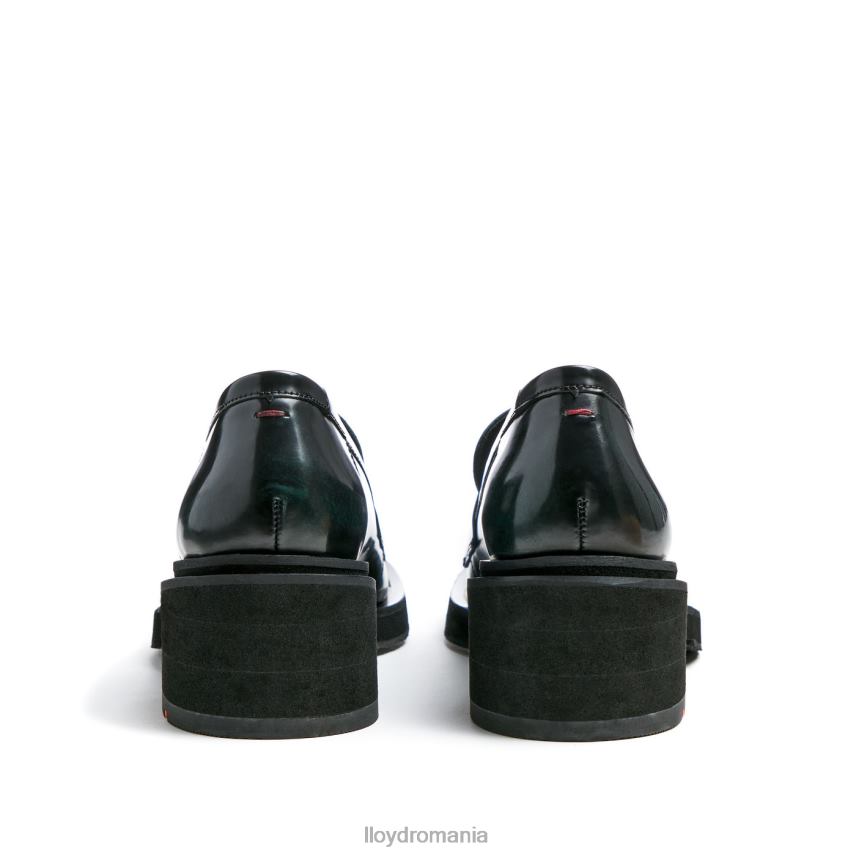 pantofi LLOYD aluneca pe papuc de piele verde femei 682601114