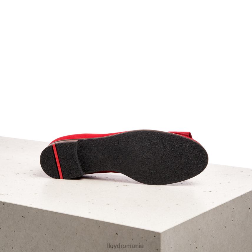 pantofi LLOYD balerina din piele roșu femei 682601175