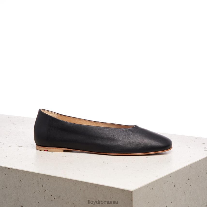 pantofi LLOYD balerină din piele netedă negru femei 682601257