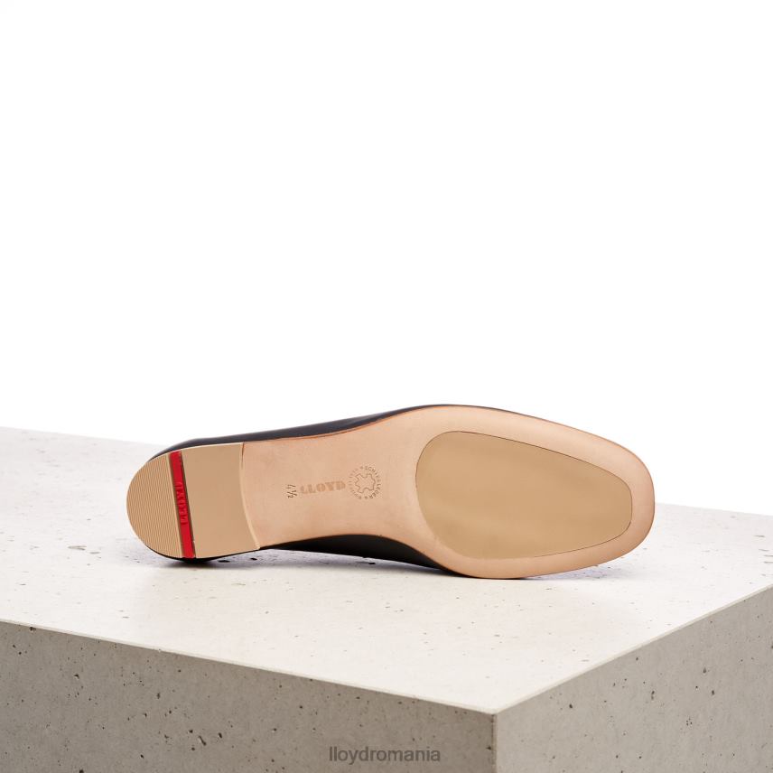 pantofi LLOYD balerină din piele netedă negru femei 682601257