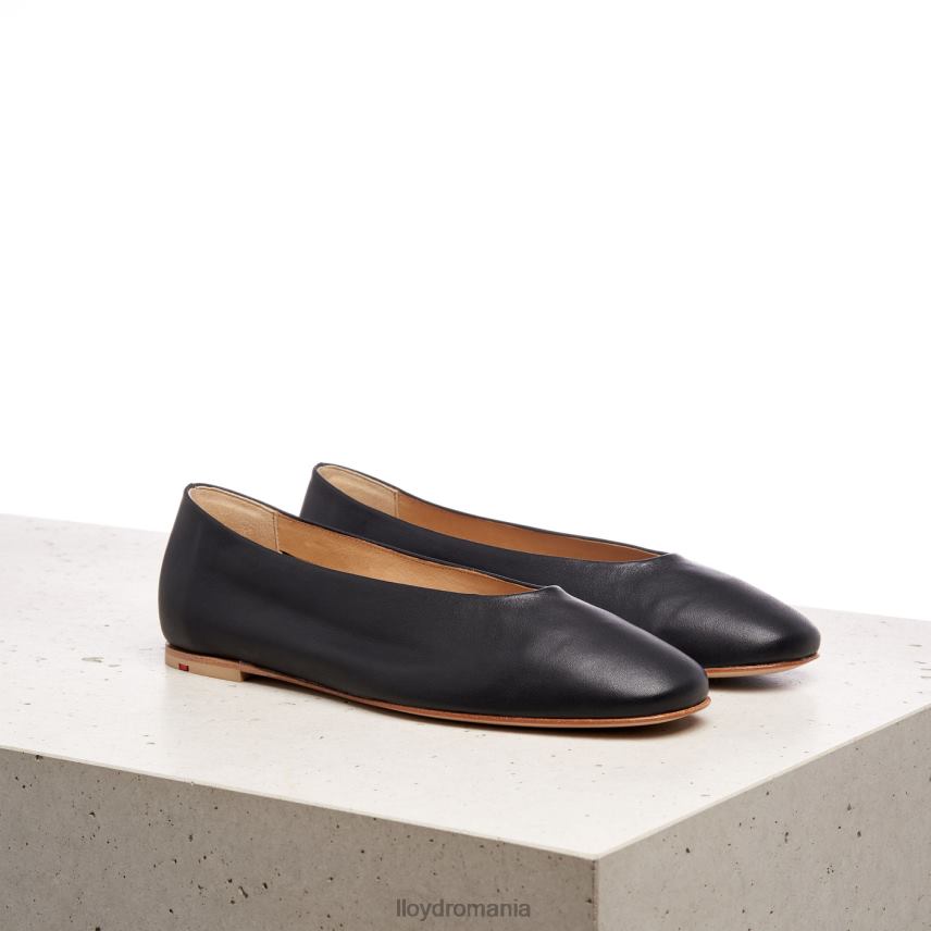 pantofi LLOYD balerină din piele netedă negru femei 682601257