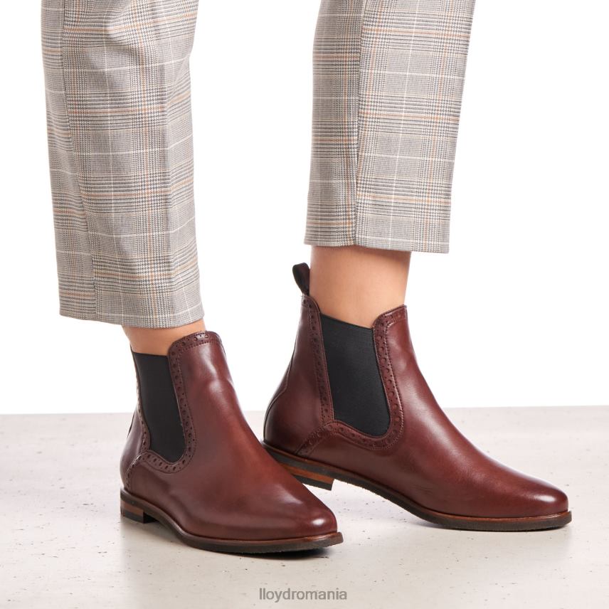 pantofi LLOYD botine cu gleznă ușor de strecurat maro femei 682601004