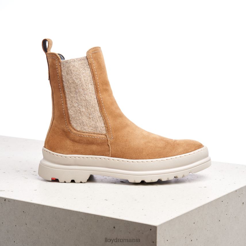 pantofi LLOYD botine cu slip-on din piele aspra maro femei 68260925