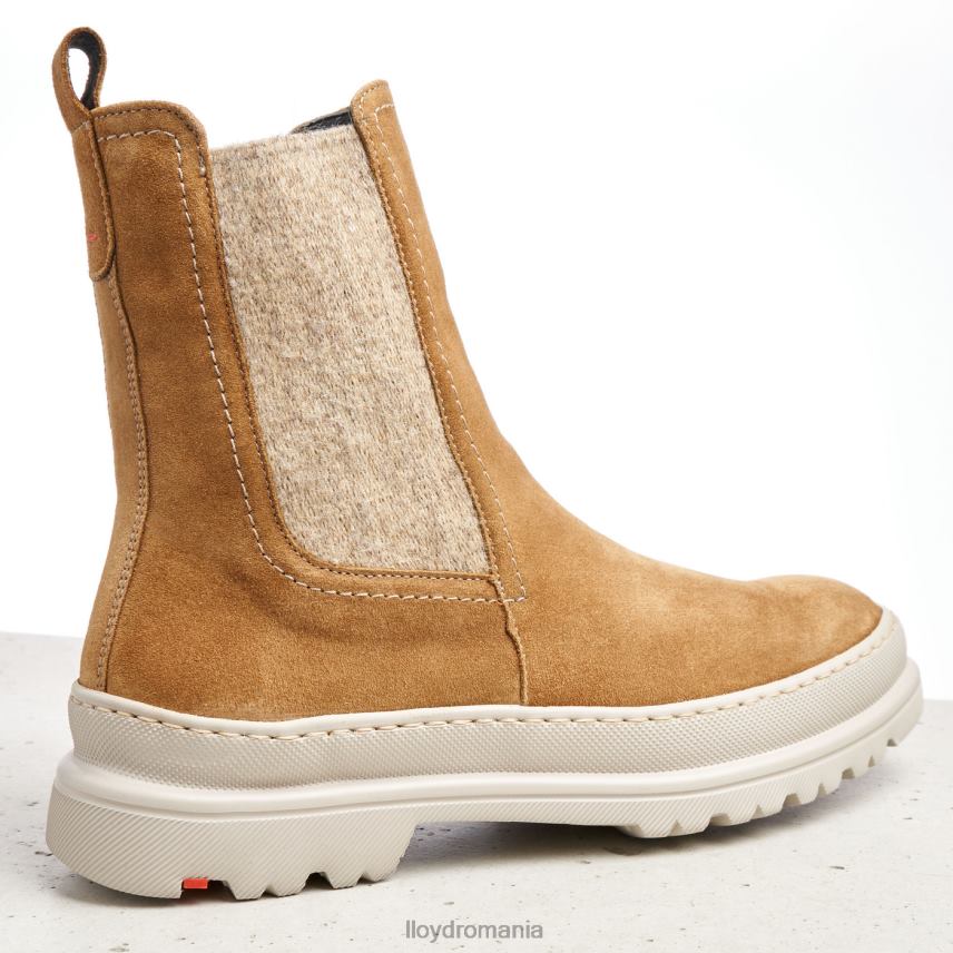 pantofi LLOYD botine cu slip-on din piele aspra maro femei 68260925