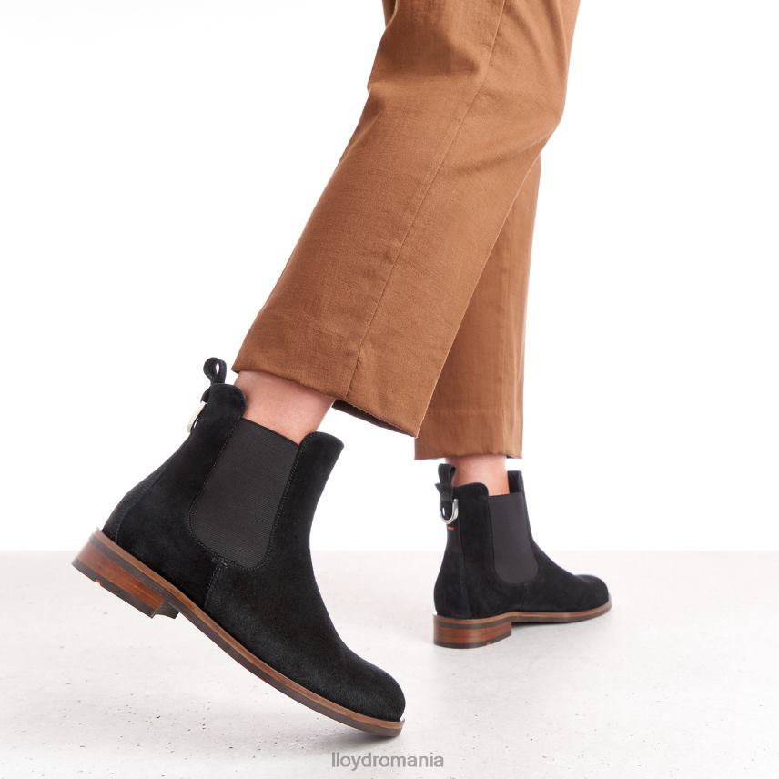 pantofi LLOYD botine cu slip-on din piele aspra negru femei 68260975