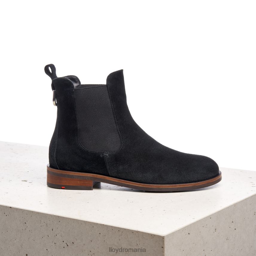 pantofi LLOYD botine cu slip-on din piele aspra negru femei 68260975