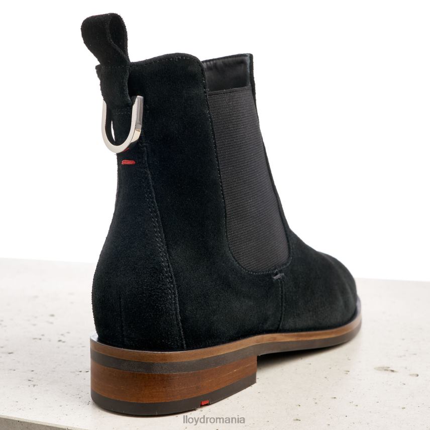 pantofi LLOYD botine cu slip-on din piele aspra negru femei 68260975