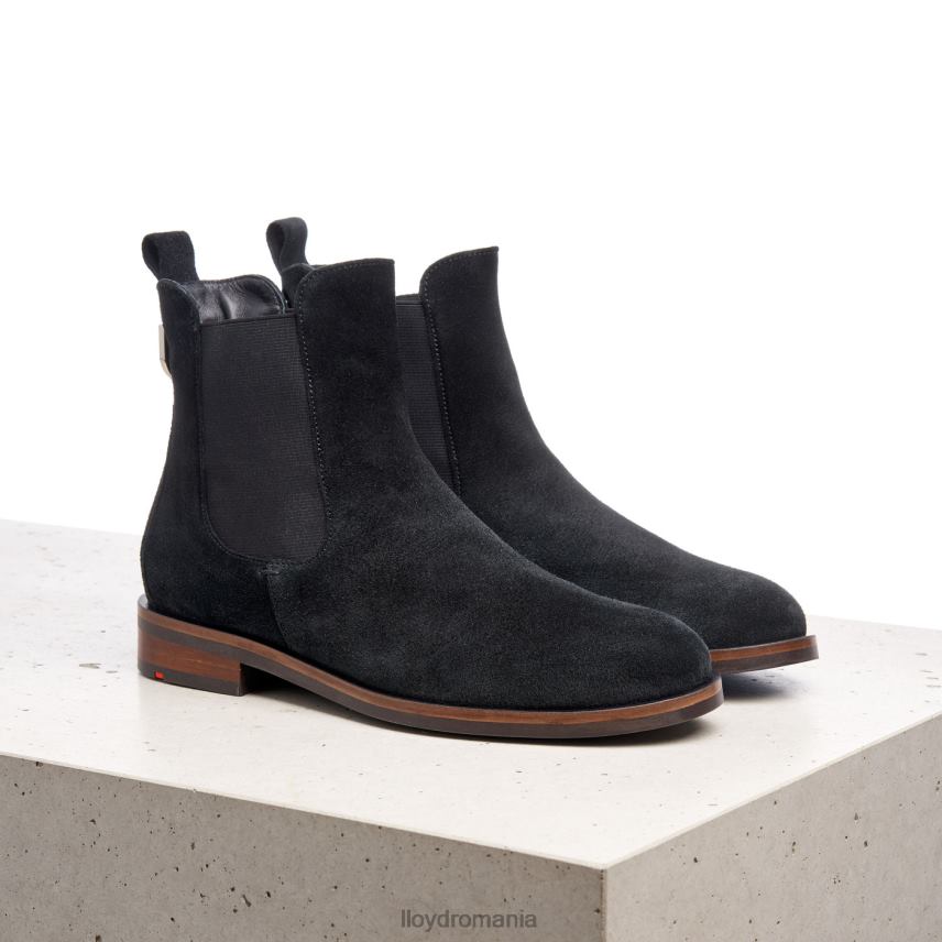 pantofi LLOYD botine cu slip-on din piele aspra negru femei 68260975