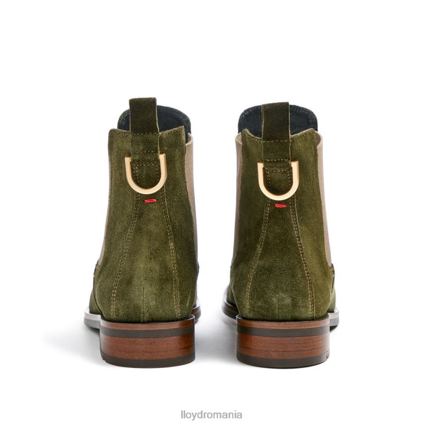 pantofi LLOYD botine cu slip-on din piele aspra verde femei 68260935